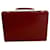 Hermès Mallette Valise de toilette Cuir Bordeaux  ref.1558680