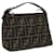 FENDI Zucca Canvas Hand Bag Brown Auth am6678 Cloth  ref.1558724