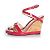 Jimmy Choo, fuchsia Sandale mit Korkabsatz Pink - Ansicht 2