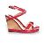 Jimmy Choo, fuchsia Sandale mit Korkabsatz Pink - Ansicht 6