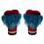 Mr & Mrs italy Sig. e Sig.ra Italia Stivali in suede foderati in shearling con bordo in pelliccia di volpe rossa / blu - vista 6