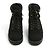 Botines Chanel FR38 CC Negro Tweed Botas de Ejército US7.5 - vista 2