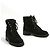 Botines Chanel FR38 CC Negro Tweed Botas de Ejército US7.5 - vista 3