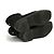 Botines Chanel FR38 CC Negro Tweed Botas de Ejército US7.5 - vista 5