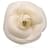 Chanel Vintage White Cloth Flower Camelia Camellia Brooch Pin  ref.1559072