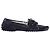 Mocassini in suede blu navy foderati in pelliccia Tod's