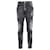 Balmain Distressed Straight-Leg Jeans in Black Cotton  ref.1559828