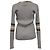 Grau gestrickter V-Ausschnitt Pullover aus Wolle von Jean Paul Gaultier - Ansicht 3