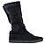 Botas de shearling con logo CC de Chanel en ante azul marino Negro