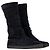 Botas de shearling con logo CC de Chanel en ante azul marino Negro - vista 4