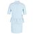 Ganni Ruffled Clark Kleid aus hellblauem Polyester - Ansicht 3