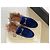GUCCI Princetown Samt Slipper Blau - Ansicht 3