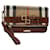 Burberry Nova Check Clutch Tasche aus Canvas und Leder Braun Auth 83127A Leinwand  ref.1560614