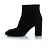 Saint Laurent, stivaletti in velluto neri Nero - vista 2