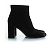 Saint Laurent, stivaletti in velluto neri Nero - vista 5