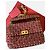 Borsa Rockstud Spike di Valentino Garavani Bordò - vista 2
