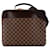 Sac à dos d'affaires Louis Vuitton Damier Ebene Porte Ordinateur Sabana marron Cuir  ref.1560834