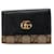 Black Gucci GG Supreme Marmont 6 Key Holder Case Brown Leather  ref.1560939