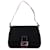 Schultertasche Mamma Forever aus schwarzem Zucchino-Canvas von Fendi Leder  ref.1561052