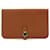 Brown Hermès Togo Dogon Duo Wallet Leather  ref.1561079