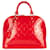 Louis Vuitton Red Vernis Monogram Alma PM Handbag Cloth  ref.1561239