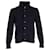 Tom Ford Rippstrick Hoher Kragen Knopf-Cardigan aus marineblauer Wolle  ref.1561259