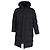Parka acolchoada com capuz Herno Laminar em Gore-Tex, à prova de vento, em poliéster preto.