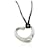 Tiffany & Co. Elsa Peretti Open Heart Pendant With Diamond Silvery Metallic Silver Metal  ref.1561331