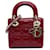 Dior Vermelho Mini Patente Cannage Lady Dior Couro Couro envernizado  ref.1561433