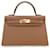 Hermès Mini Kelly Sellier 20 en Epsom marron Cuir Veau façon poulain  ref.1561453