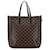 Louis Vuitton Marrom Damier Ebene Belmont MM Lona Bezerro-como bezerro  ref.1561478