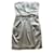 Guess by Marciano dress Grey Metallic Silk  ref.1561869