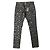 Jeans de denim con estampado de estrellas de Saint Laurent por Hedi Slimane de la colección primavera-verano 2016. Negro