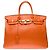 Hermès HERMES Birkin 40 in Orange Leather - 101466 - view 2