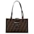 Sac fourre-tout en toile Zucca Fendi marron Cuir  ref.1562701