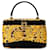 Yellow Versace Barocco Leopard Vanity Bag Leather  ref.1562718