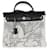 Hermès Bleu Indigo Ecru Black Vache Hunter Toile H Pegase Pop Herbag 31 PM Noir Beige  ref.1562756