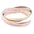 Bague Trinity Cartier 750 (YG×PG×WG) 4,8g en taille 51 Or blanc Doré  ref.1562802