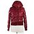 Autre Marque Chaqueta de Plumas Post Card Rojo Burdeos