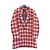 Scotch and Soda Giacca in misto lana a righe stile britannico Rosa Rosso Beige