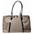 Fendi Zucca Canvas Leather Tote Bag Brown Cloth  ref.1563064