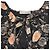 Blusa in cotone nero con stampa floreale e scollo a V Ulla Johnson - vista 4