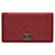 Chanel Boy Long Wallet Wine Red Leather  ref.1563245