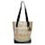 Bolsa de ombro em lona e couro com estampa Nova Check da Burberry Marrom Bege  ref.1563308