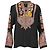 Blusa estampada Etro en seda negra Negro