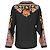 Blusa estampada Etro en seda negra Negro - vista 3