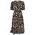 Abito midi con scollo a V in stampa floreale e dettagli a volant in cotone nero Ulla Johnson