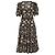 Abito midi con scollo a V in stampa floreale e dettagli a volant in cotone nero Ulla Johnson - vista 3