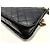 Wallet On Chain Cartera de cadena Chanel de piel de cordero acolchada negra con el emblema de Chanel - vista 15