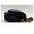 Wallet On Chain Cartera de cadena Chanel de piel de cordero acolchada negra con el emblema de Chanel - vista 9